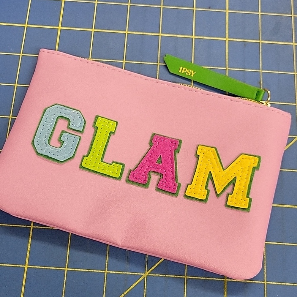 GLAM Purple Zipper Bag 7" x 5" NEW